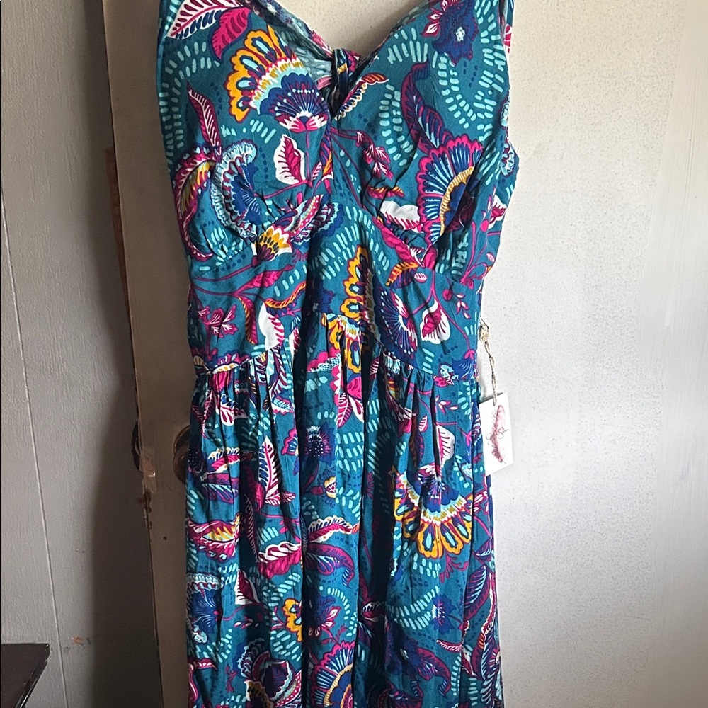 Jessica Simpson Multicolor Backless Dress